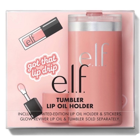 elf x Stanley Tumbler Lip Oil Holder in CORAL FIXATION - Picture 3 of 4